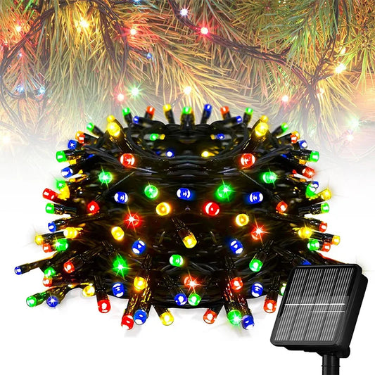 Luces de Navidad LED Solar Multicolor de 20m